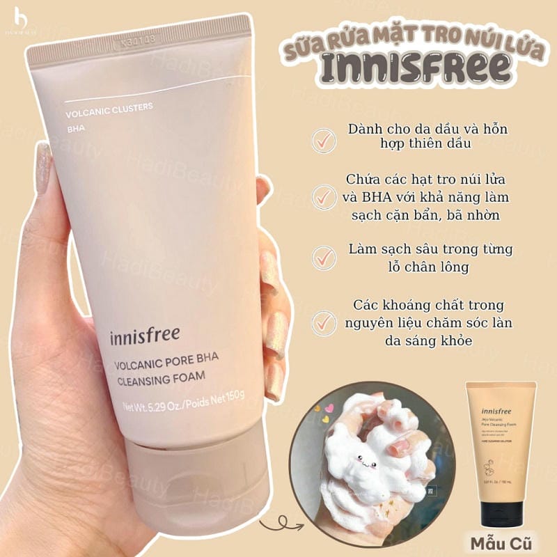Innisfree Volcanic BHA Pore Cleansing Foam