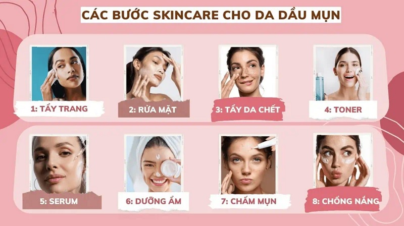 Xây Dựng Quy Trình Skincare Cho Da Mụn Chi Tiết