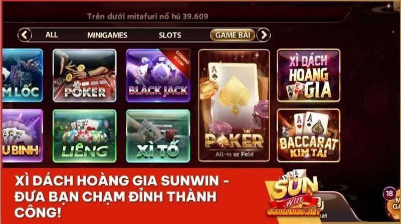 Hướng dẫn chi tiết các bước tham gia chơi Xì Dách Hoàng Gia Sunwin cho tân thủ