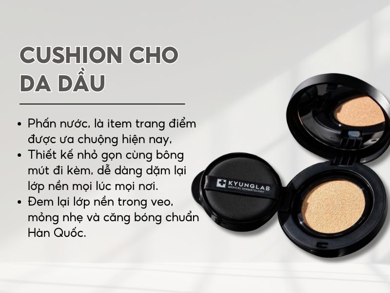 Làn da dầu mụn cần sự chăm sóc và chọn lựa cushion đặc biệt để tránh bít tắc lỗ chân lông.