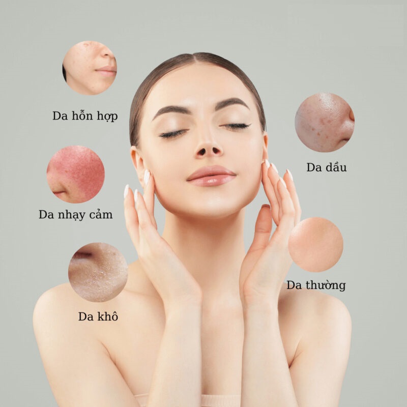 Quan sát biểu hiện của da sau khi làm sạch để phân loại chính xác.